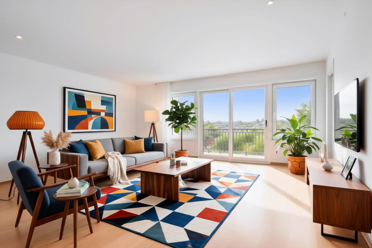 Après rénovation — Séjour haussmannien restauré
