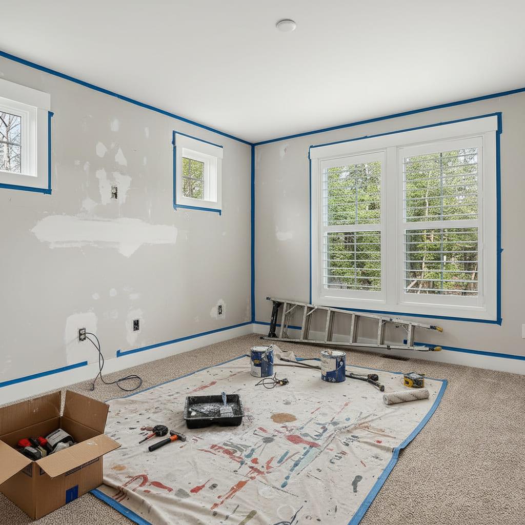 Avant rénovation — Cuisine ouverte sur séjour